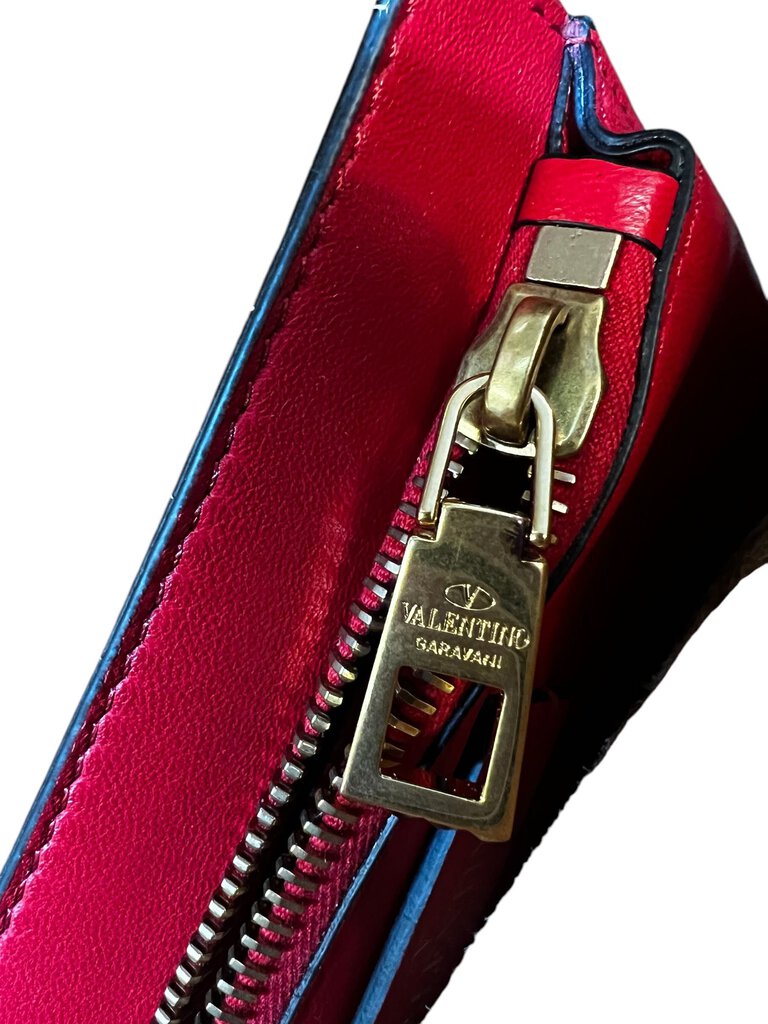 Valentino Garavani Pebbled Calfskin VRing Shoulder/Crossbody Bag
