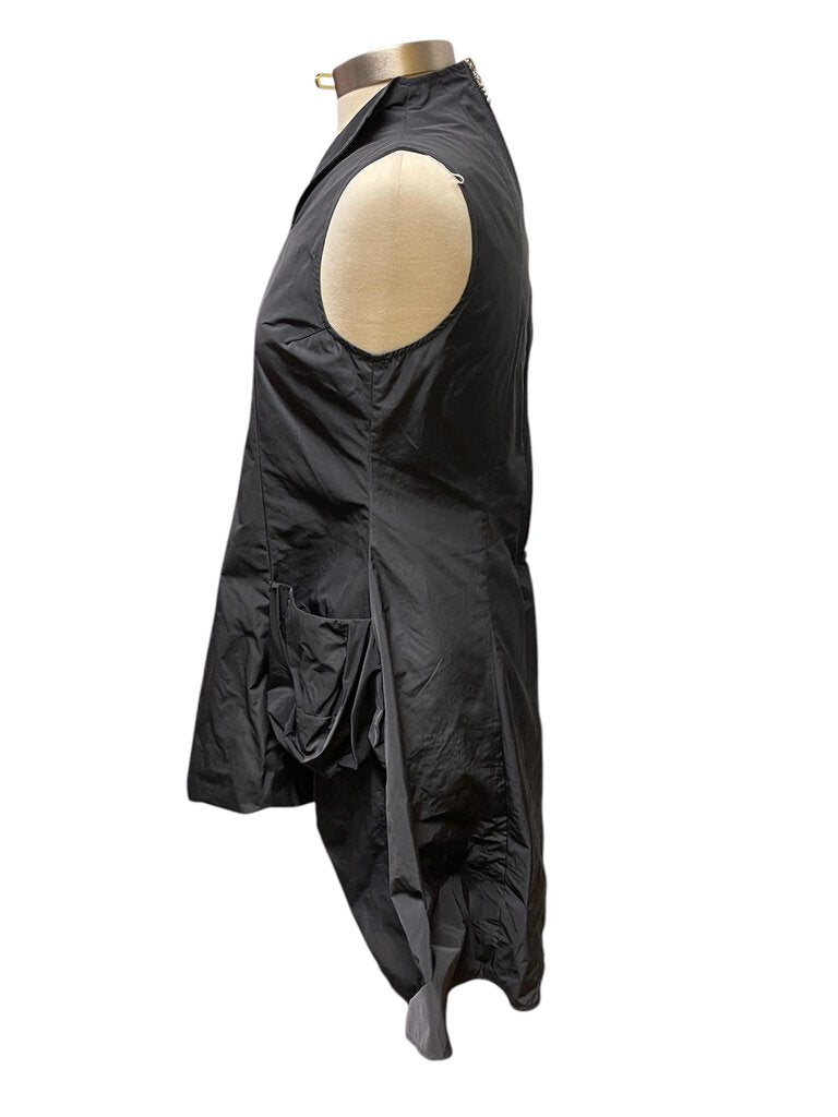 Sun Kim Exposed Zip Silk Dress