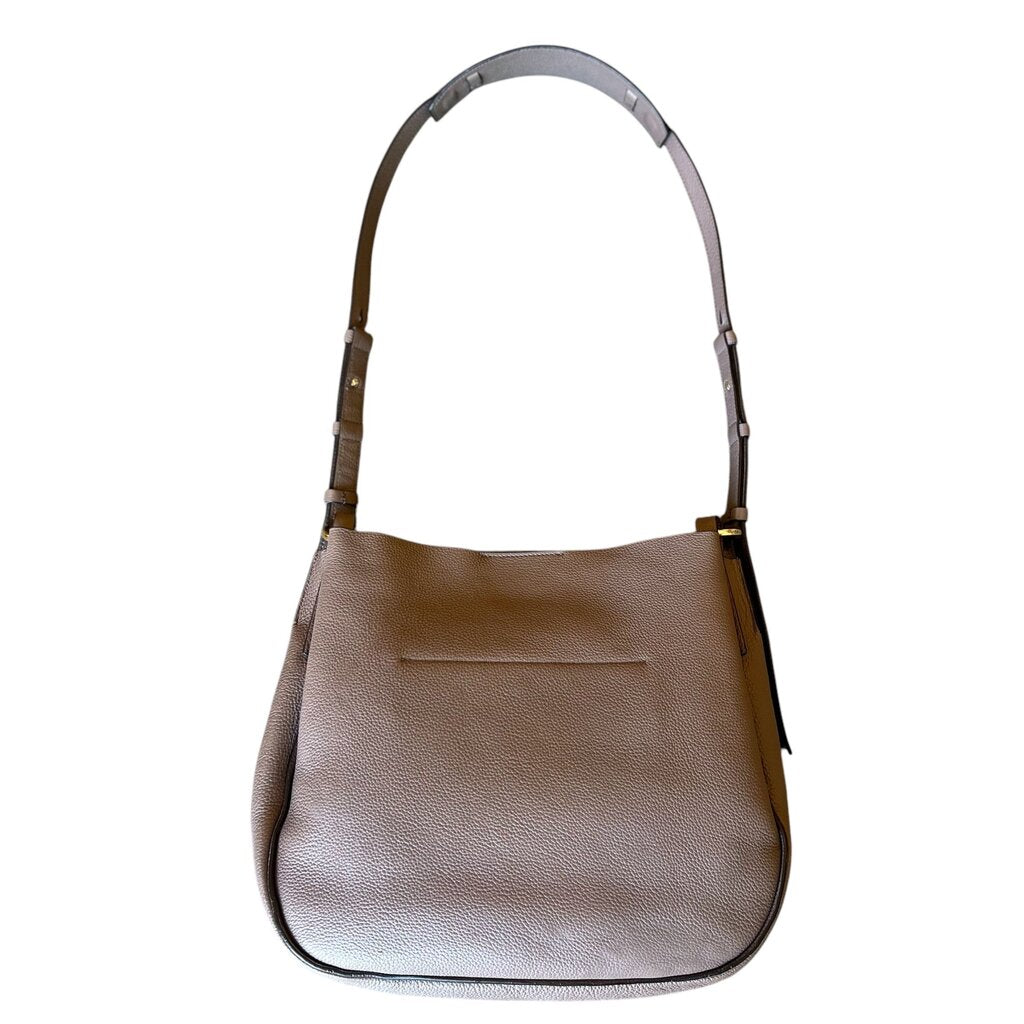 Ferragamo Pebbled Leather 'Fanisa Gancini' Large Saddle Bag