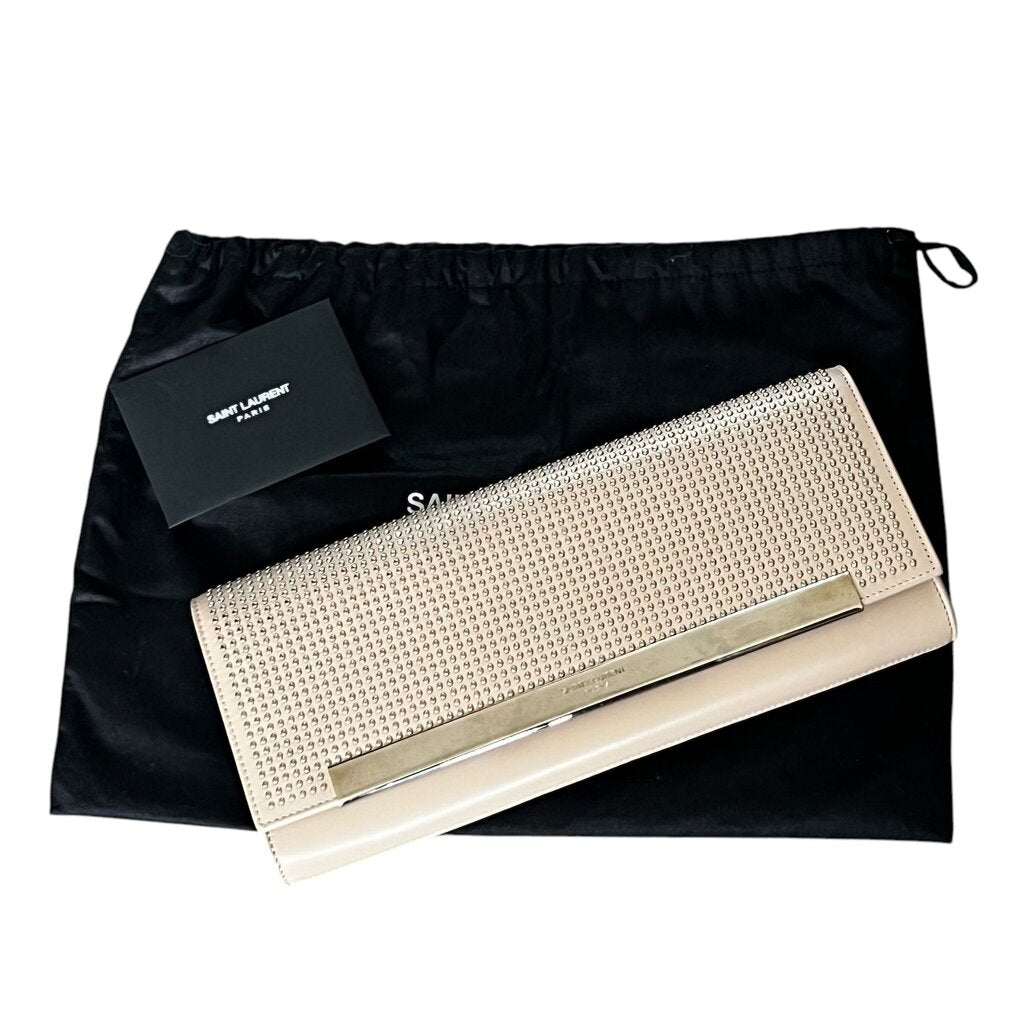 Saint Laurent 'Luetita' Studded Clutch Bag