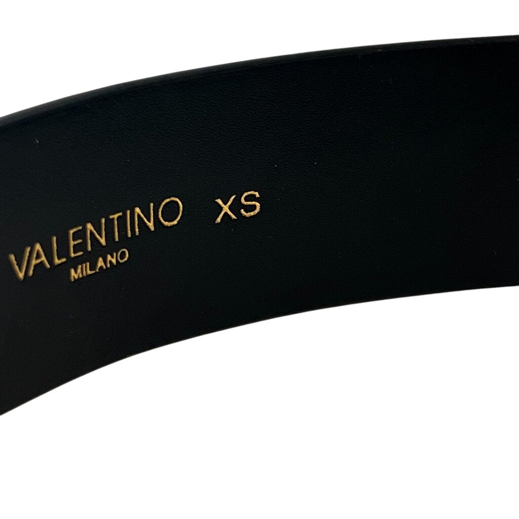 Valentino Leather Logo Belt