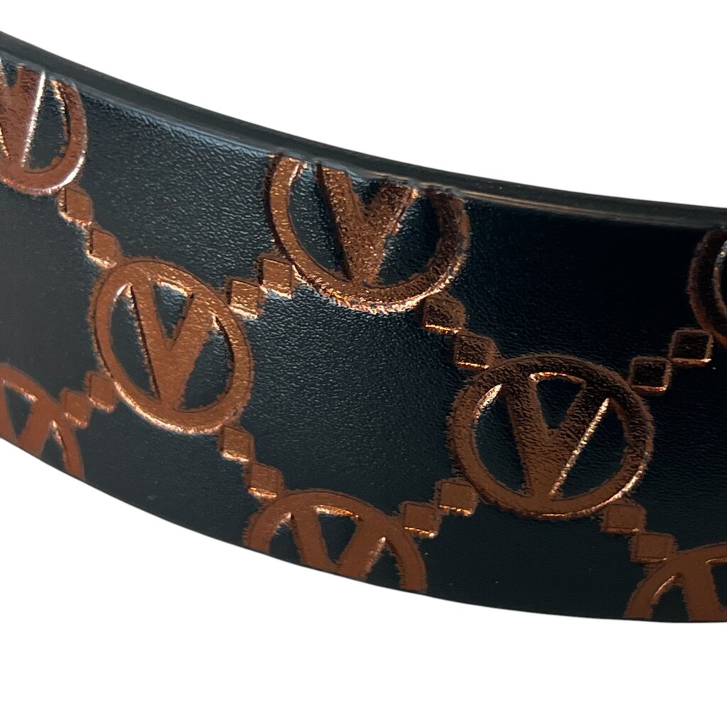 Valentino Leather Logo Belt