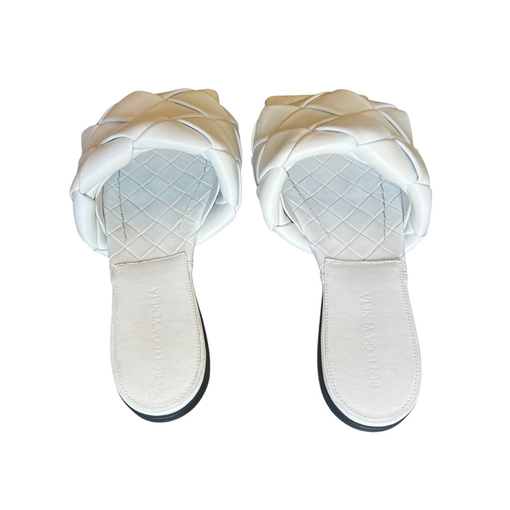 Bottega Veneta Intreccio Open Toe Slides