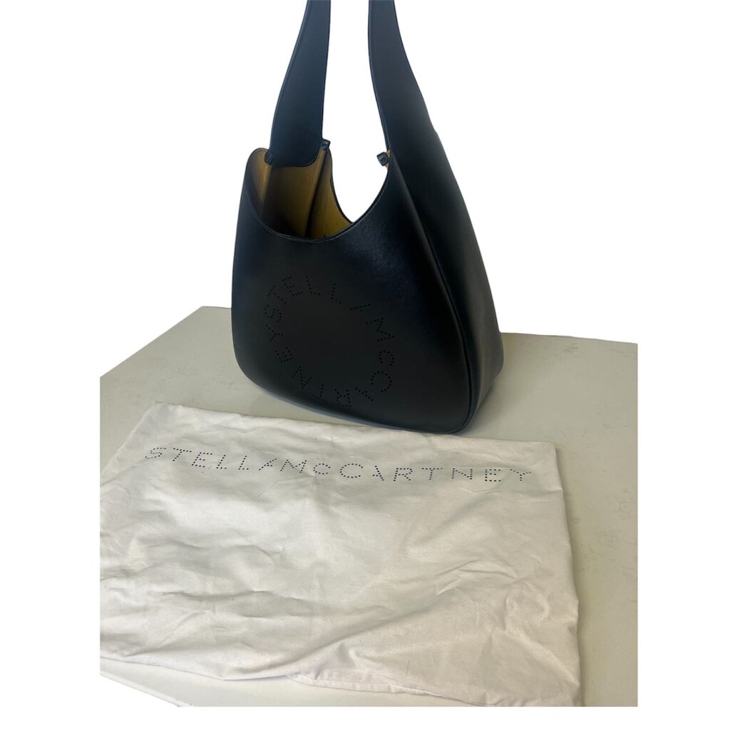 Stella McCartney Vegan Leather Perforated Logo Hobo Bag