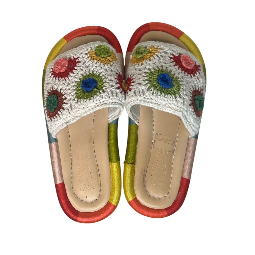 Farm Rio Crochet Slides