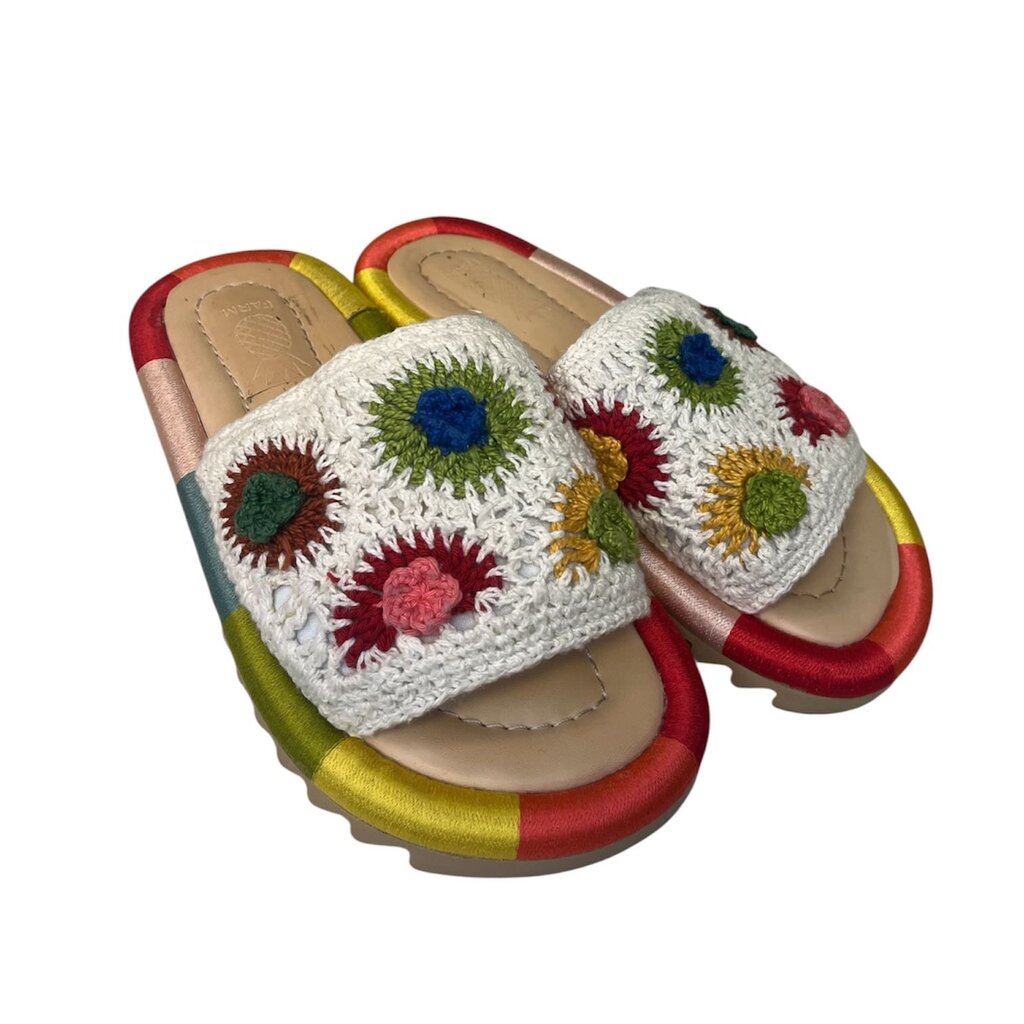 Farm Rio Crochet Slides