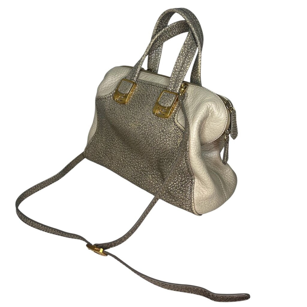 Fendi 'Chameleon' Pebbled Leather Handle Bag