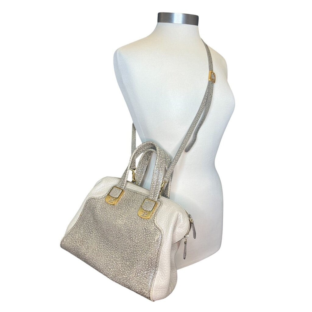 Fendi 'Chameleon' Pebbled Leather Handle Bag