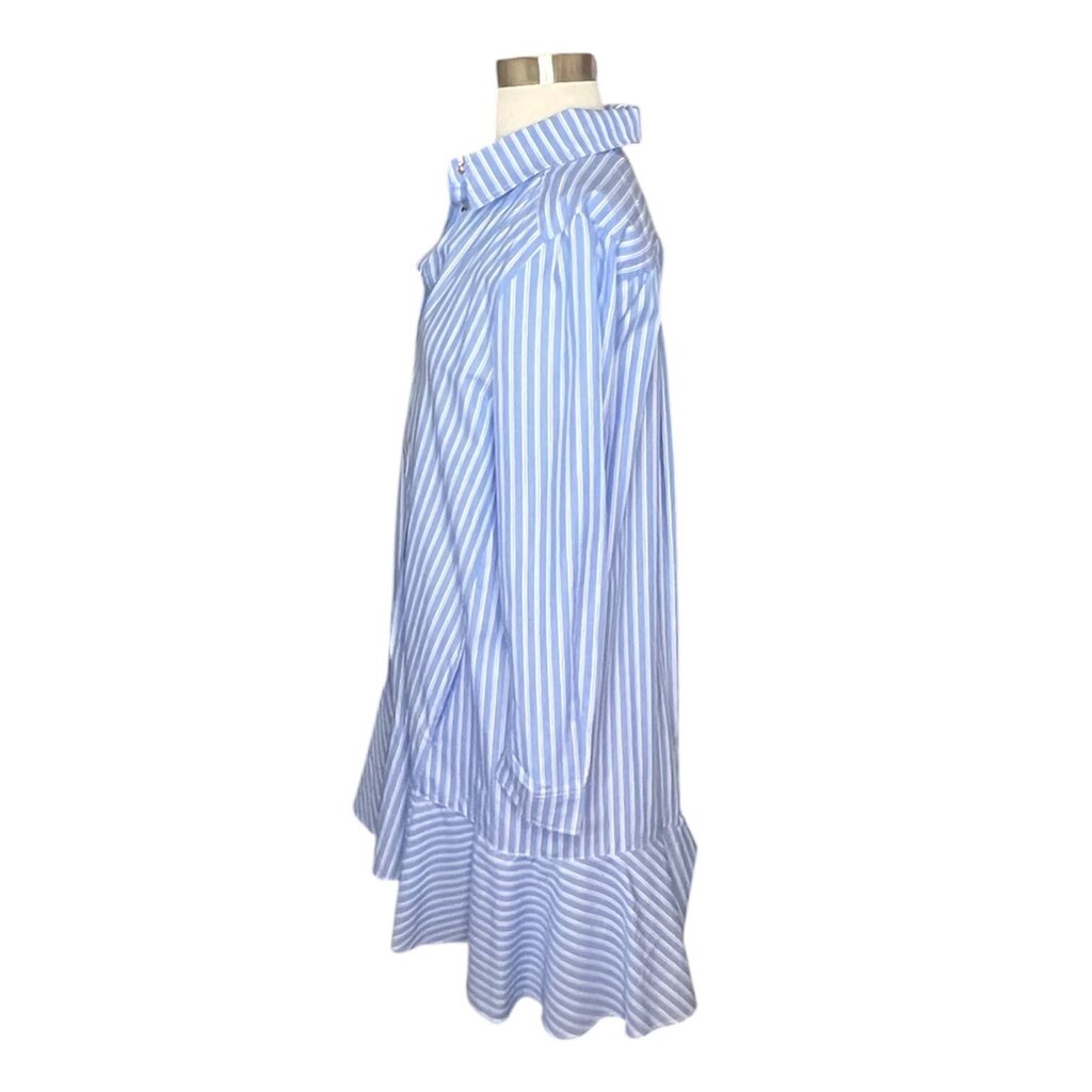 Duffield Lane Striped Ruffle Hem Dress, NEW