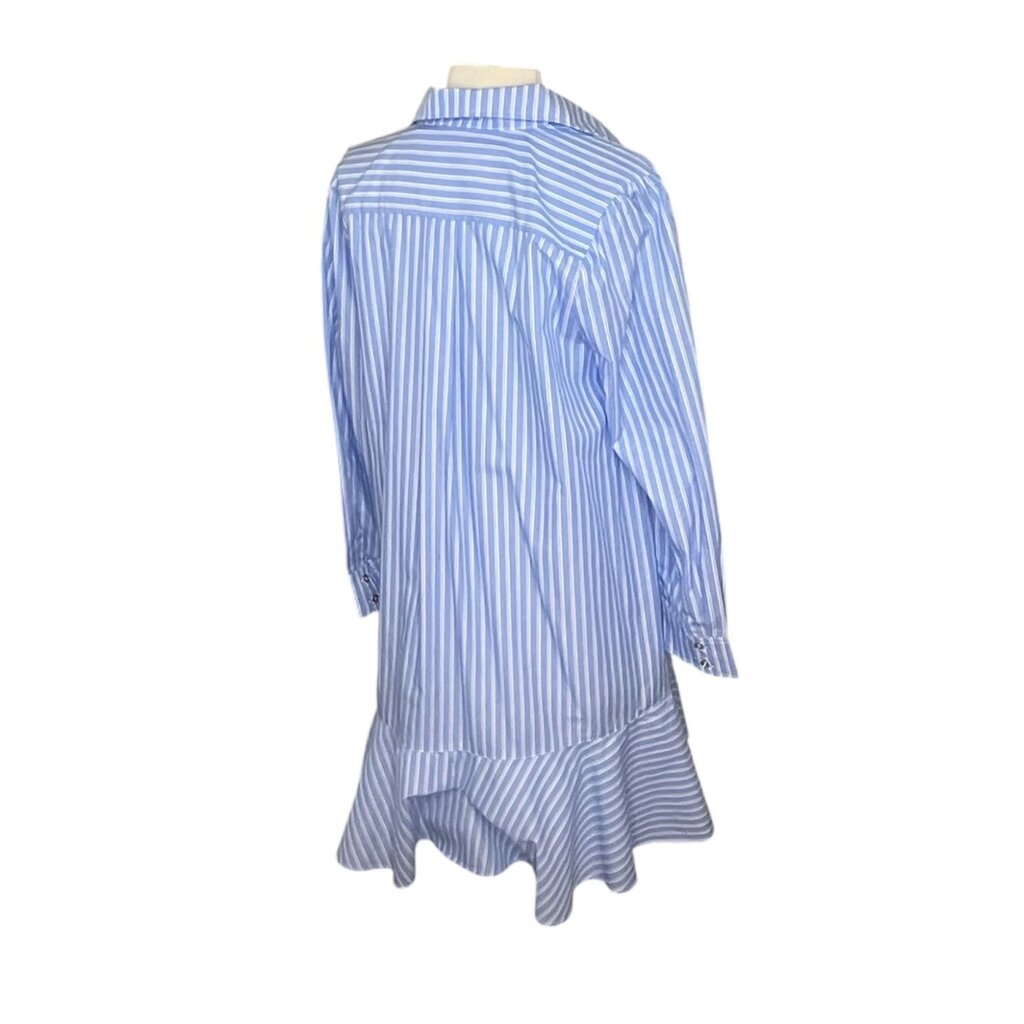 Duffield Lane Striped Ruffle Hem Dress, NEW