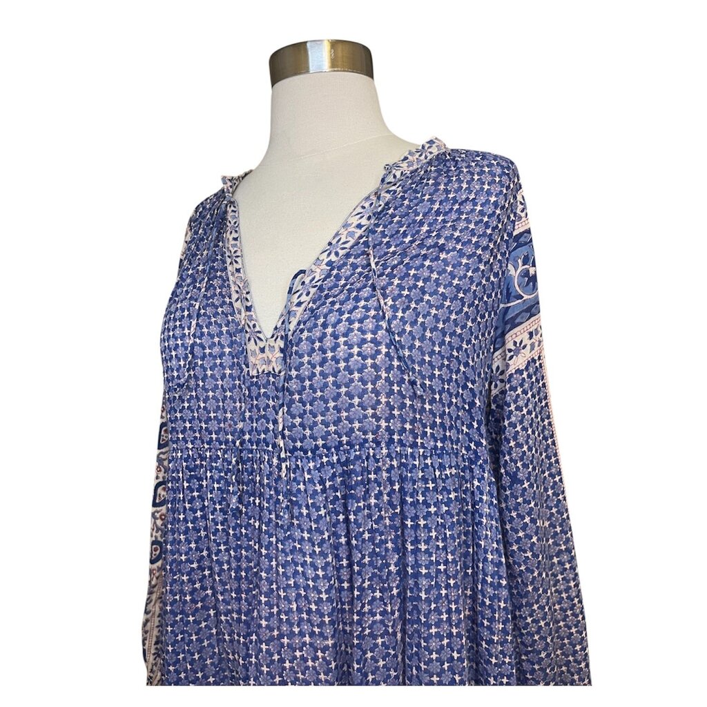 Matta Block Print Tiered Midi Dress- sold online