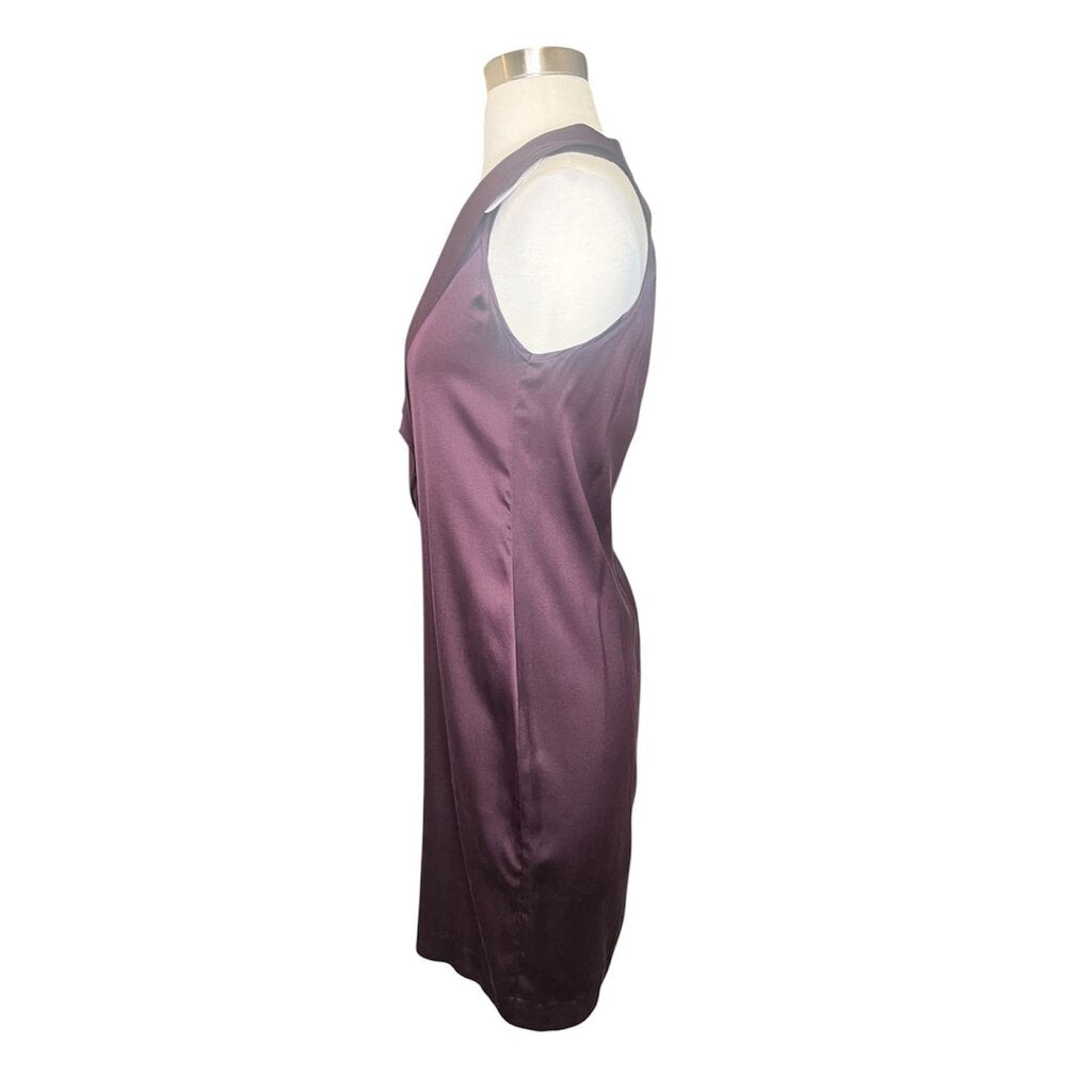 Vince Silk Ruffle Front Mini Dress