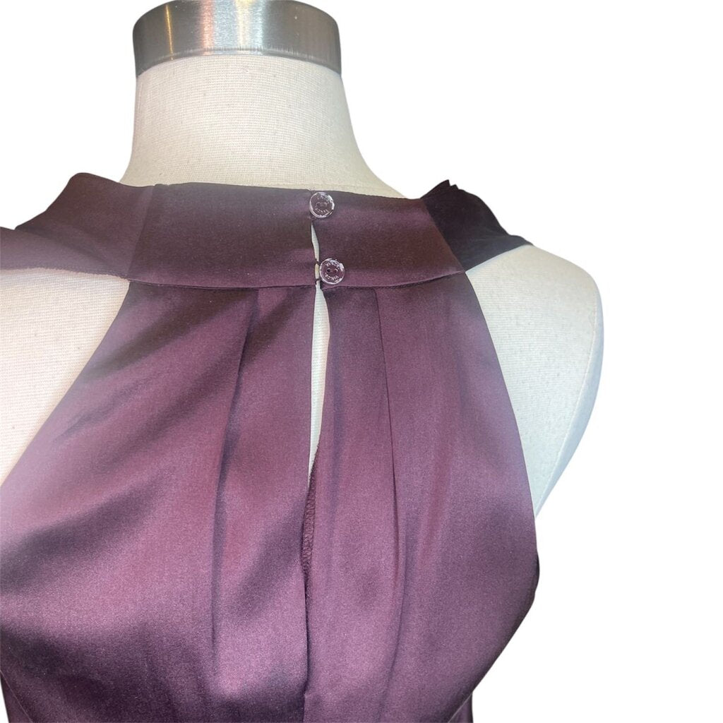 Vince Silk Ruffle Front Mini Dress