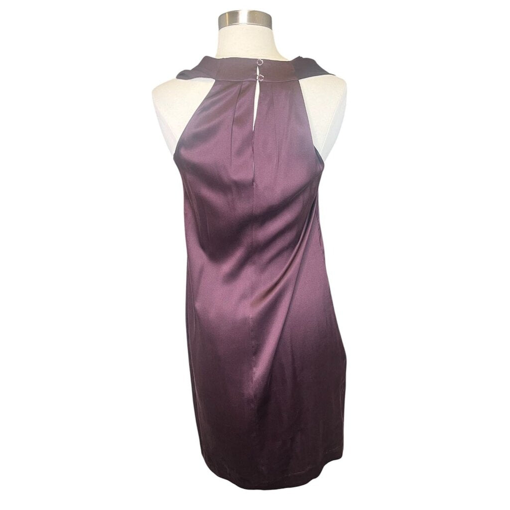 Vince Silk Ruffle Front Mini Dress