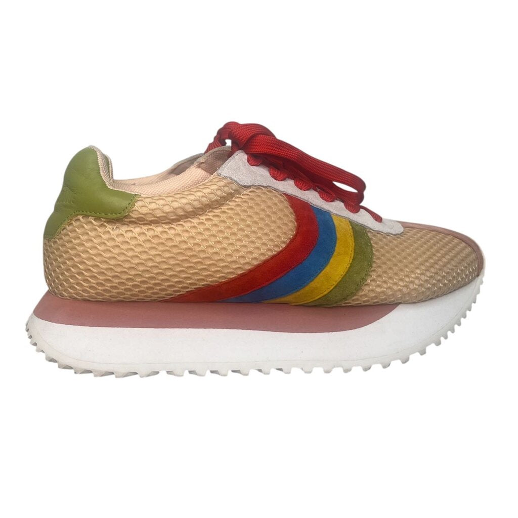 Charlotte Stone Mesh Platform Sneakers