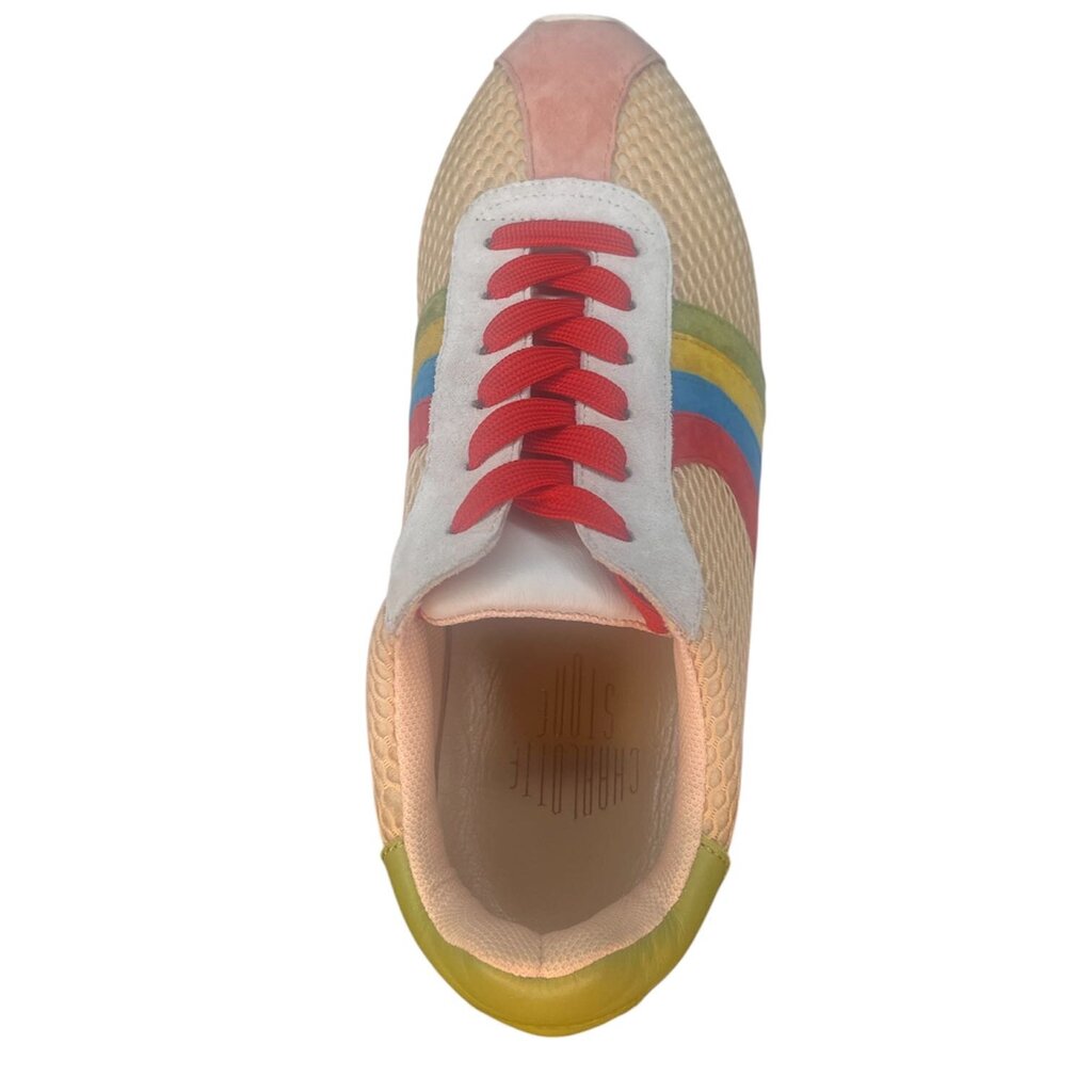 Charlotte Stone Mesh Platform Sneakers