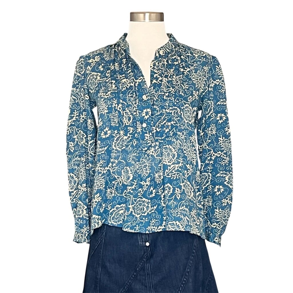 Isabel Marant Etoile Floral Print Split Collar Top