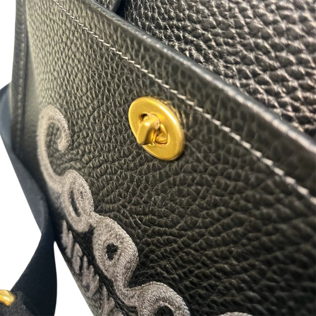 Coach Embroidered Leather 'Cargo' Tote Bag