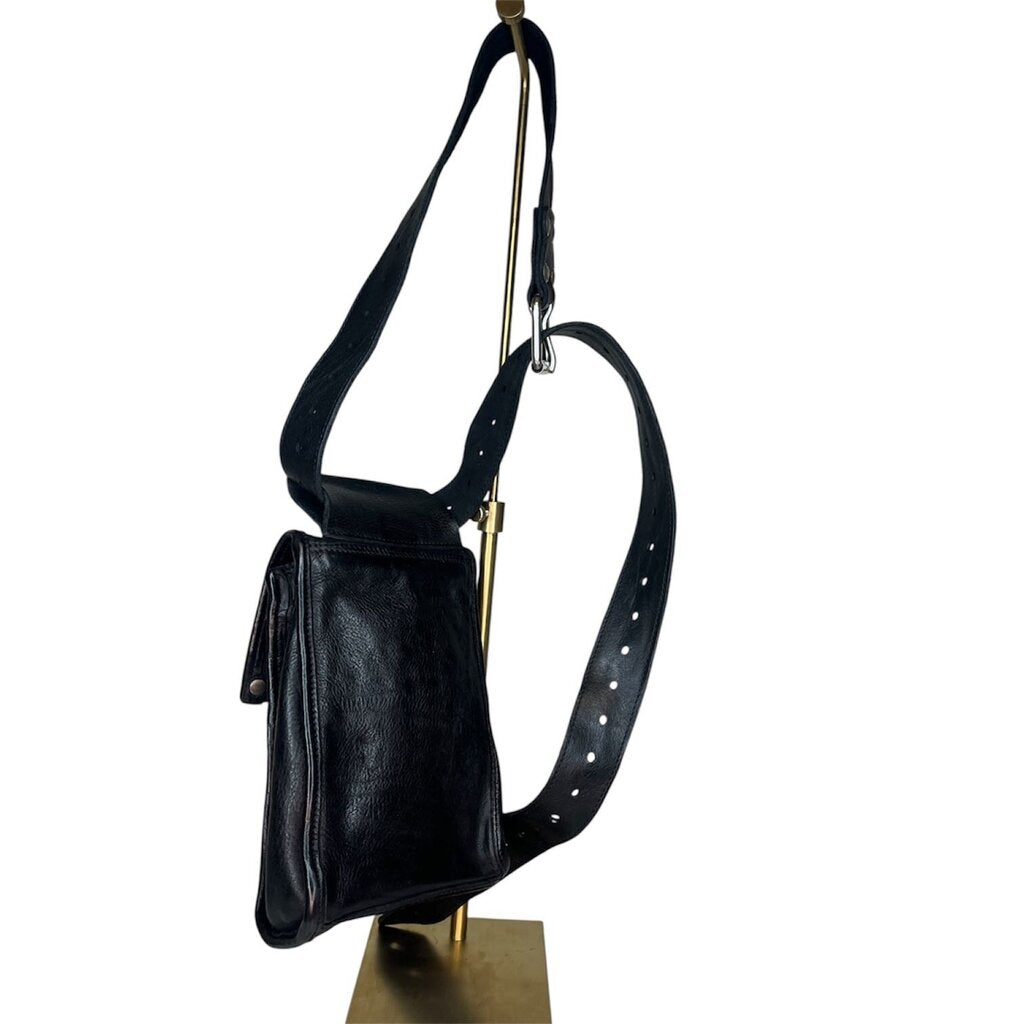 Campomaggi Hand Tooled Leather Sling Bag