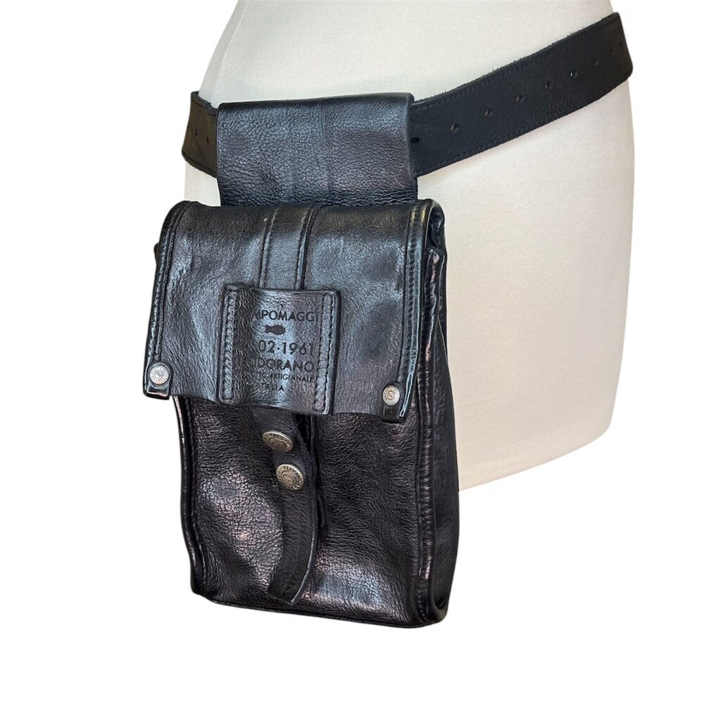 Campomaggi Hand Tooled Leather Sling Bag