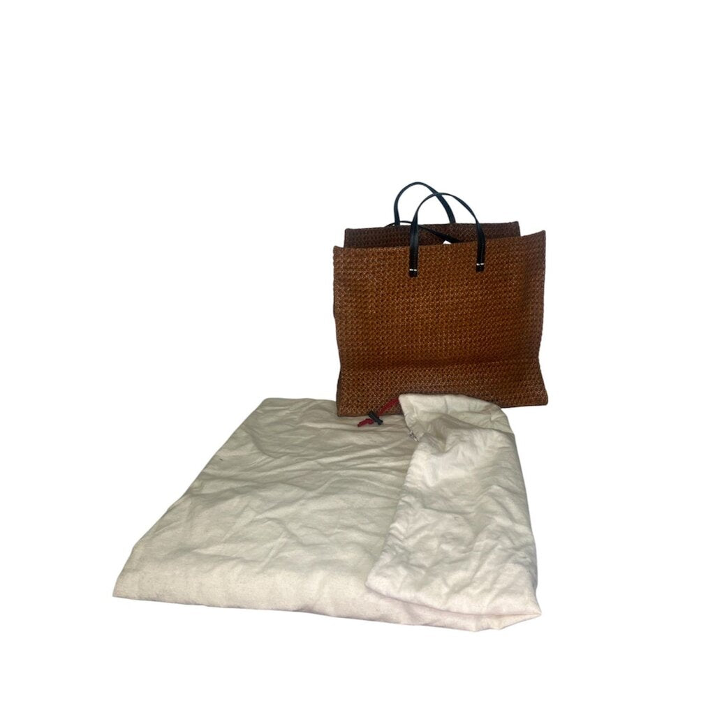 Clare V Woven Leather Tote Bag
