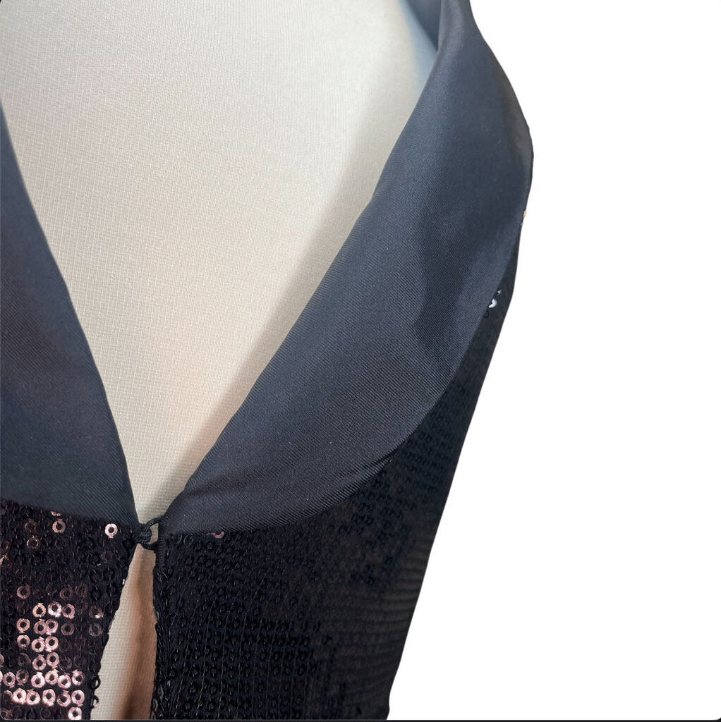 Tibi Sequin Tuxedo Vest