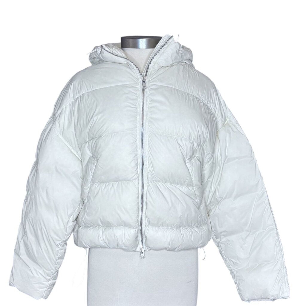 JNBY Cropped Hooded Puffer Jacket- return- stained
