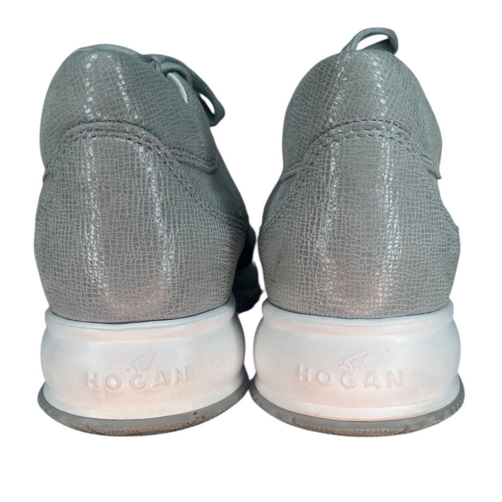 Hogan Croc Embossed Patent Sneakers