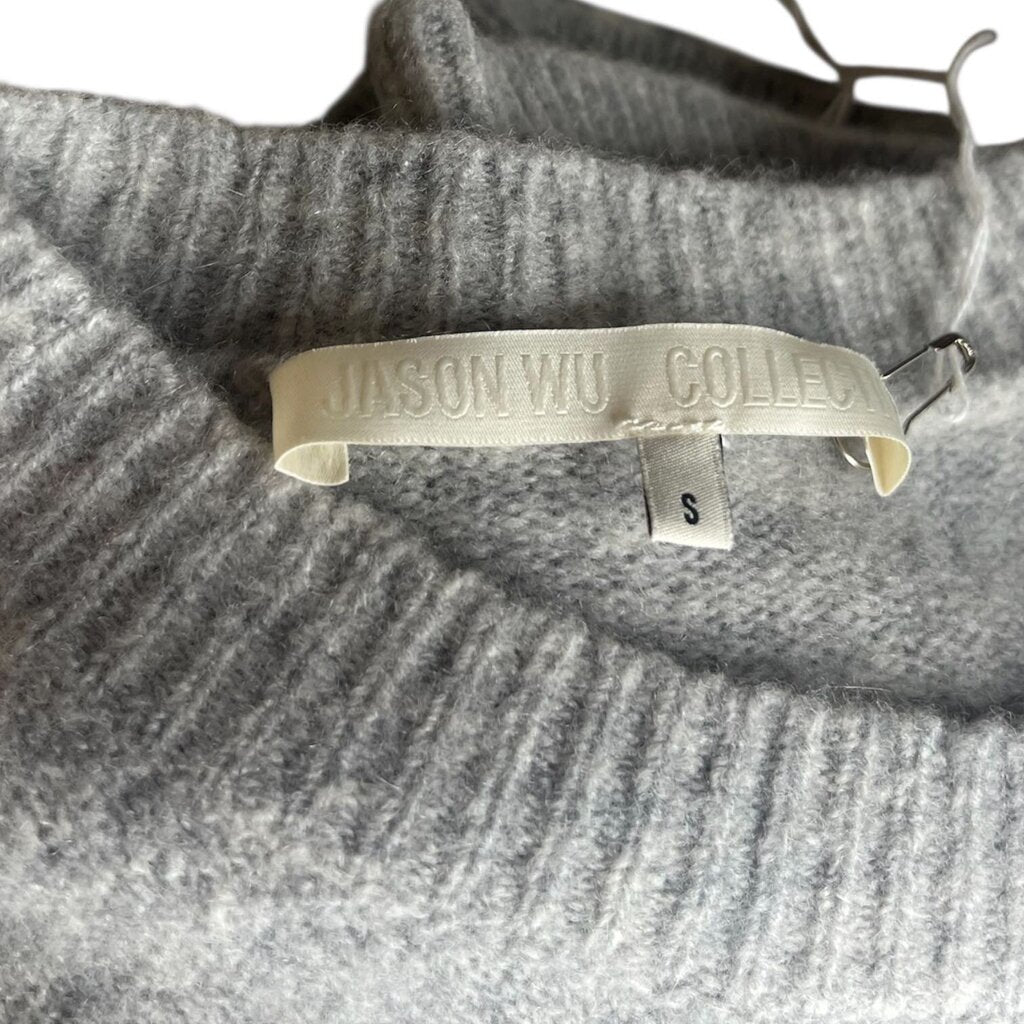 Jason Wu Raw Edge Floral Cashmere Sweater