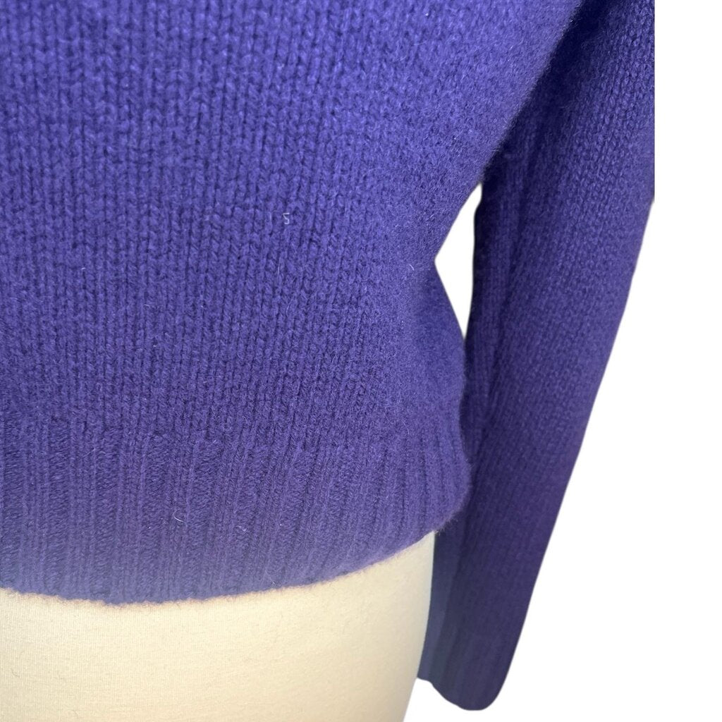 Vince Mock Neck Cashmere Cropped Sweater