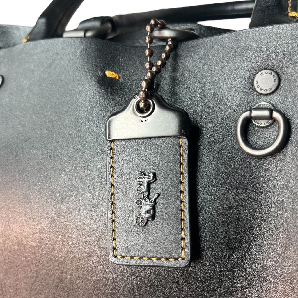 Coach Large Grommeted Leather Tote Bag, NEW