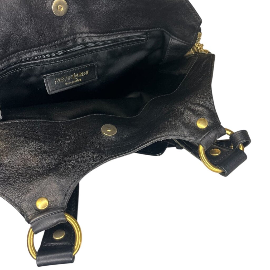 Yves Saint Laurent Rive Gauche Top Handle Leather Bag, MSRP 1790.00