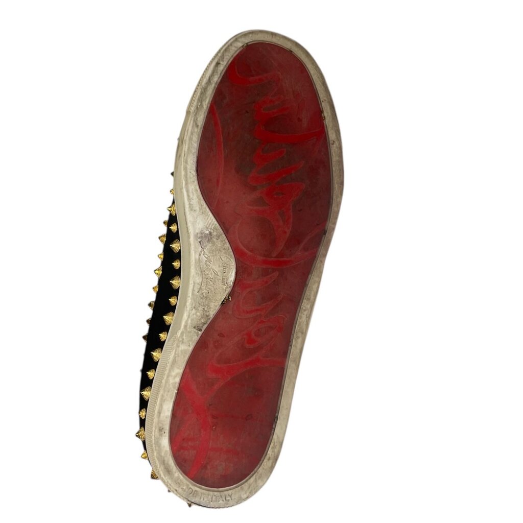 Louboutin "Pik Boat" Velvet Spike Shoes W/Box, MSRP $995