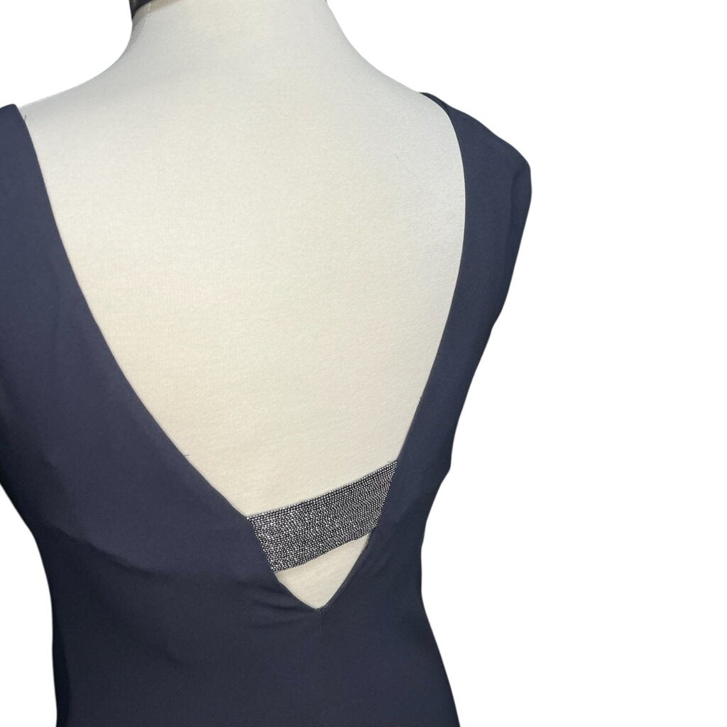 Brunello Cucinelli Drape Front Silk Dress
