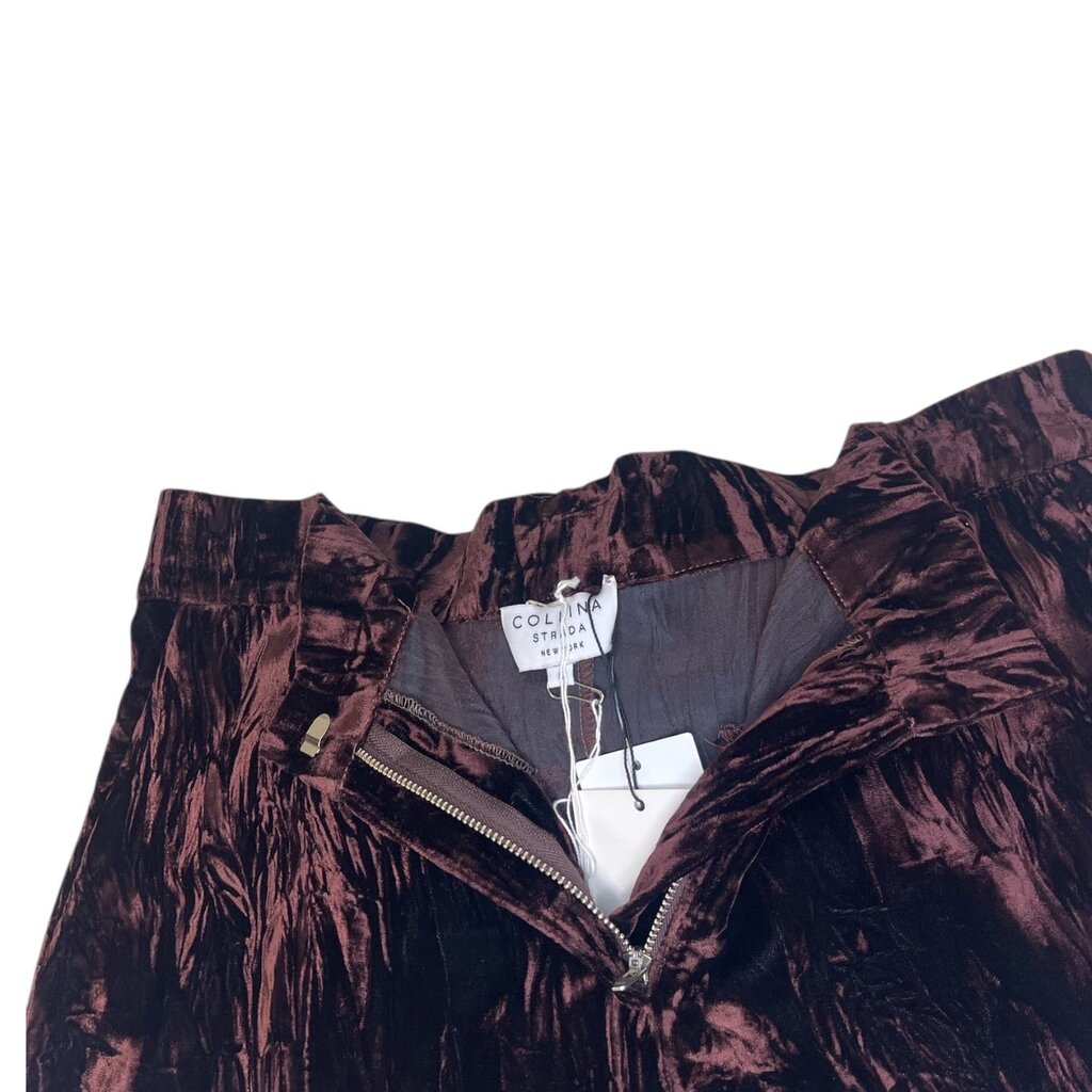 Collina Strada Panne Velvet Trousers, NEW