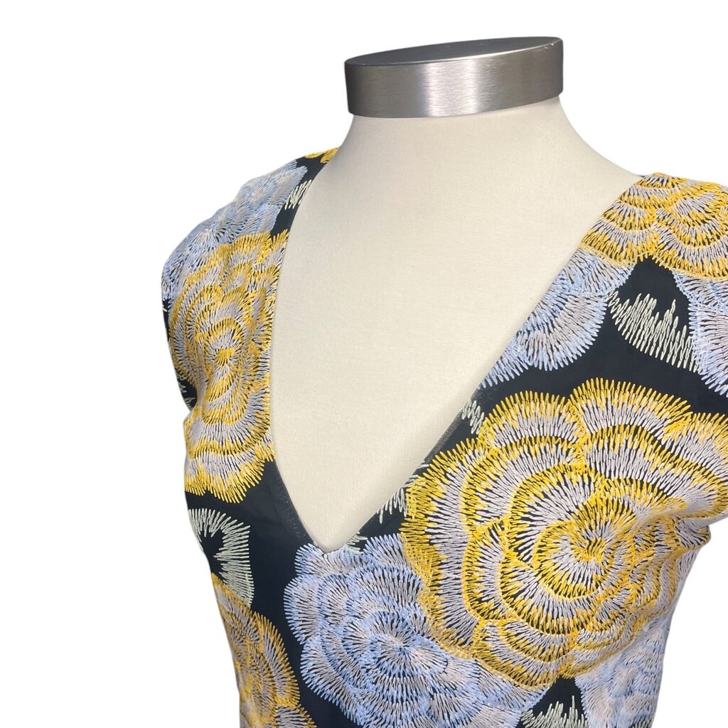 Ann Mashburn Embroidered Floral Midi Dress