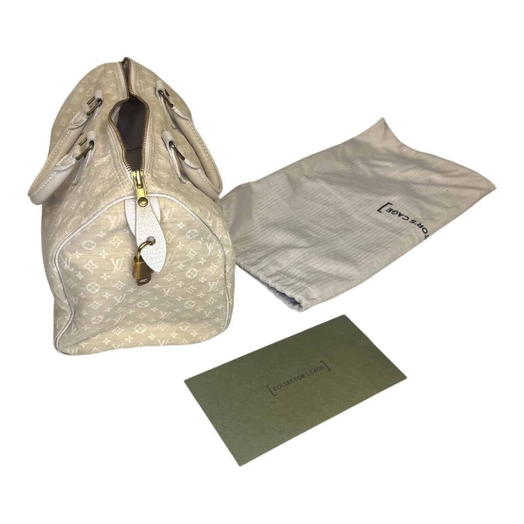 Louis Vuitton 'Lin Linen Monogram Speedy 30' Handbag