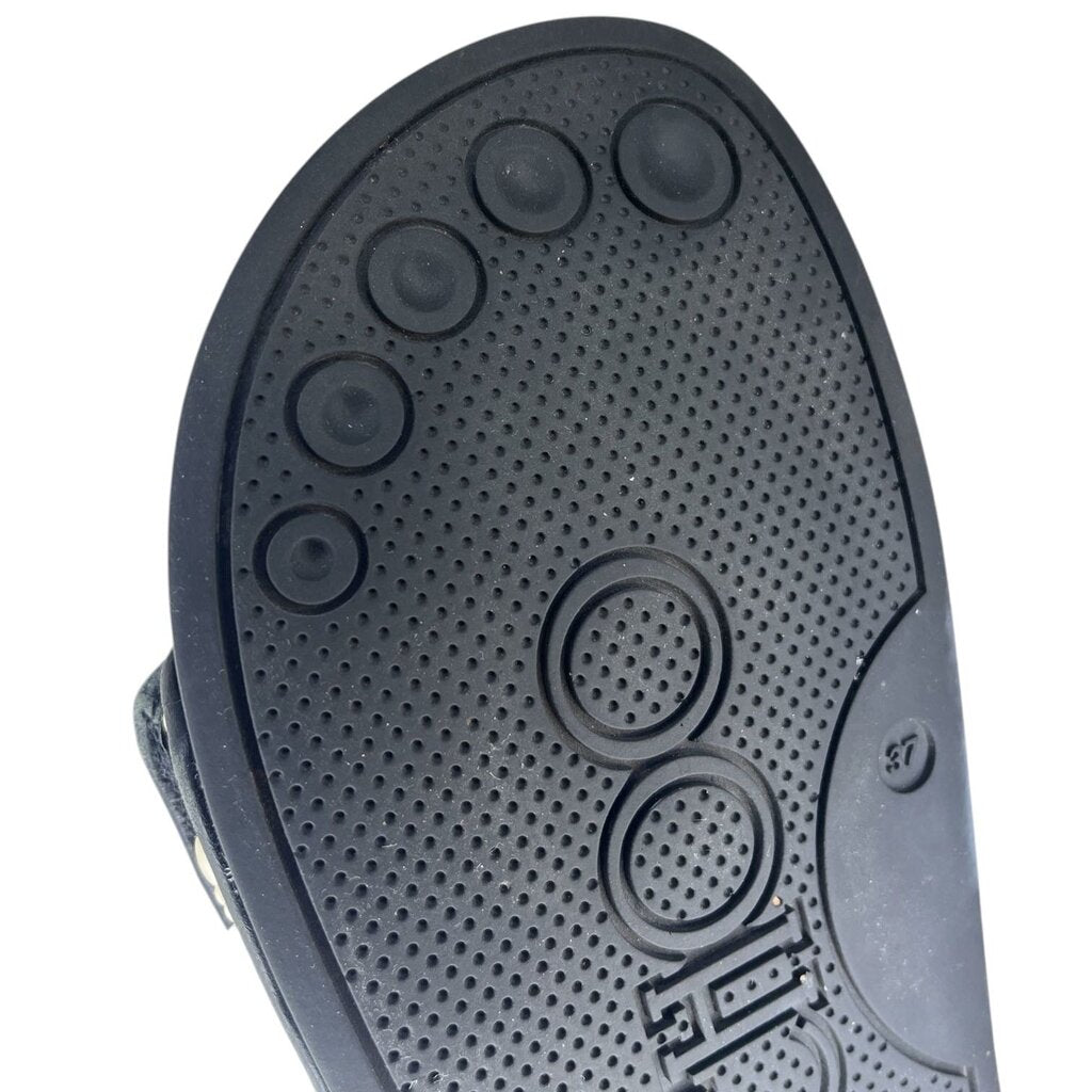 Jimmy Choo Pearl Encrusted Open Toe Slides
