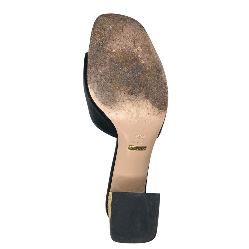 Gucci 'GG' Open Toe Mules