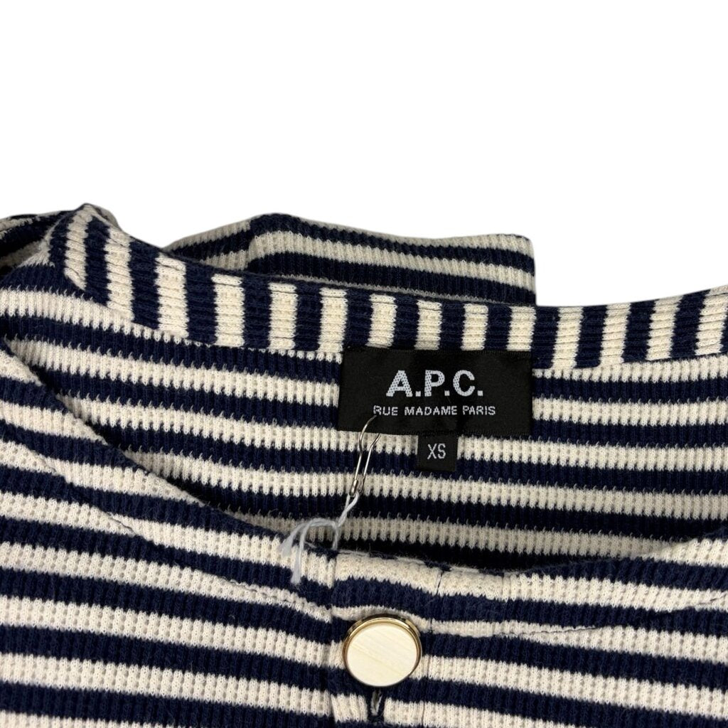 APC Ribbed Breton Stripe Mini Dress