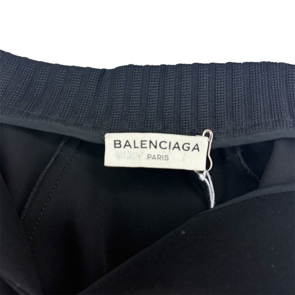 Balenciaga Knit Collar Silk Blouse