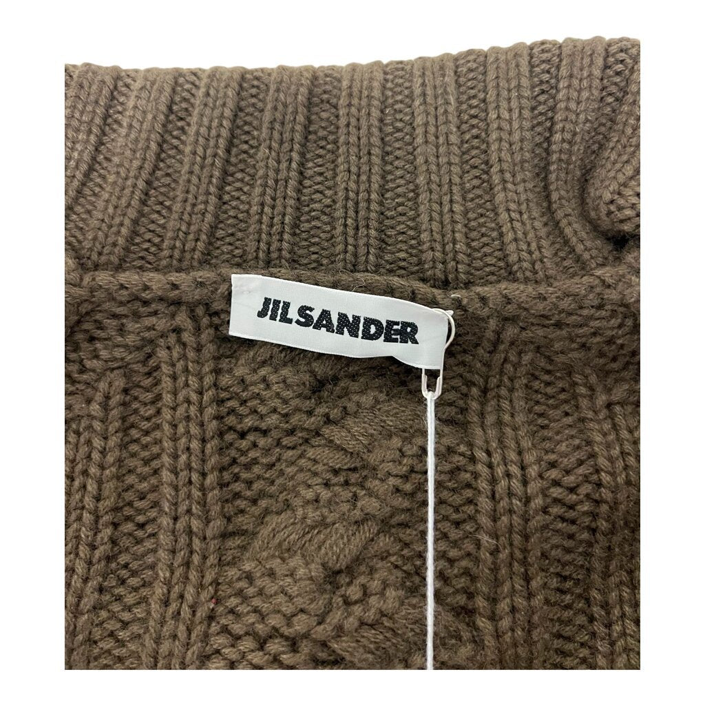 Jil Sander Cable Knit Cashmere Cardigan