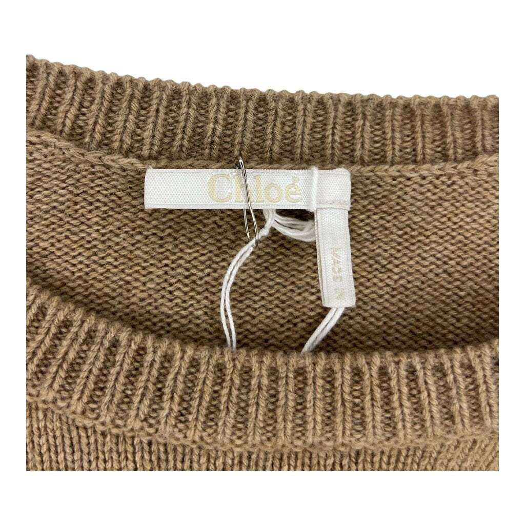 Chloe Ruffle Front Cashmere Sweater NWT