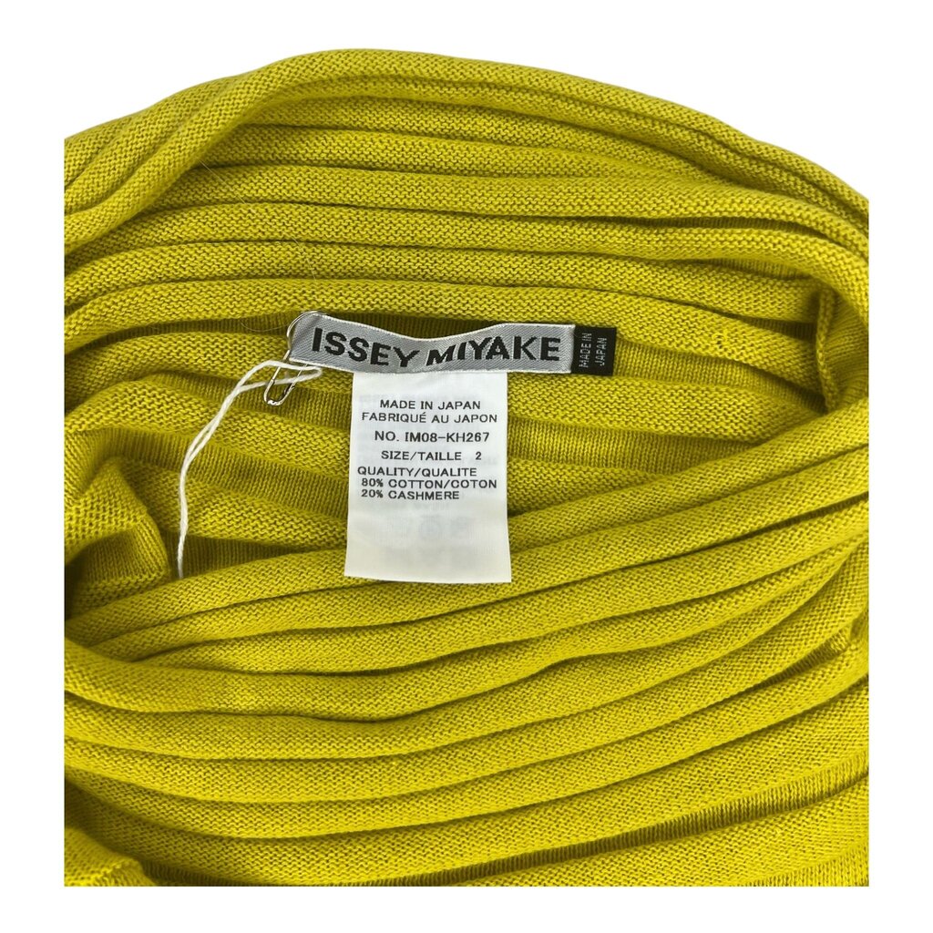 Issey Miyake Ribbed Mock Neck Dress