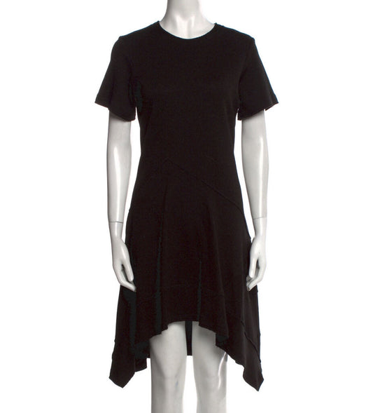 PROENZA SCHOULER Short Sleeve Asymmetrical Hem Dress, New With Tags, MSRP $690