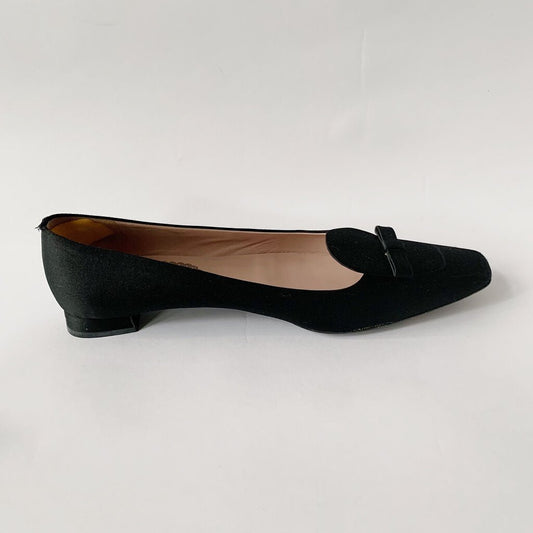 Prada Flats with Square Toe and Small Bow Detail, Online