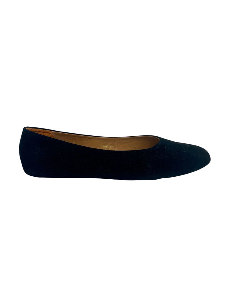 Flattered Suede Ballet Flat with Shearling Insole, New