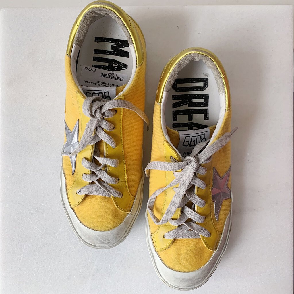 Golden Goose Leather/Fabric Sneakers