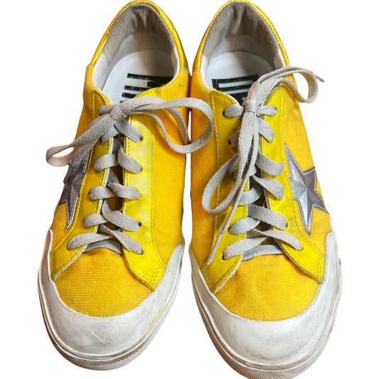 Golden Goose Leather/Fabric Sneakers