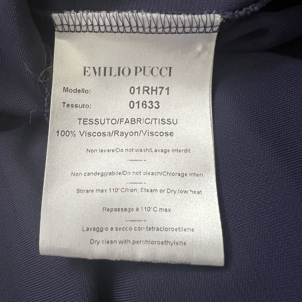 Emilio Pucci V-Neck Bead Embellished Shift Dress